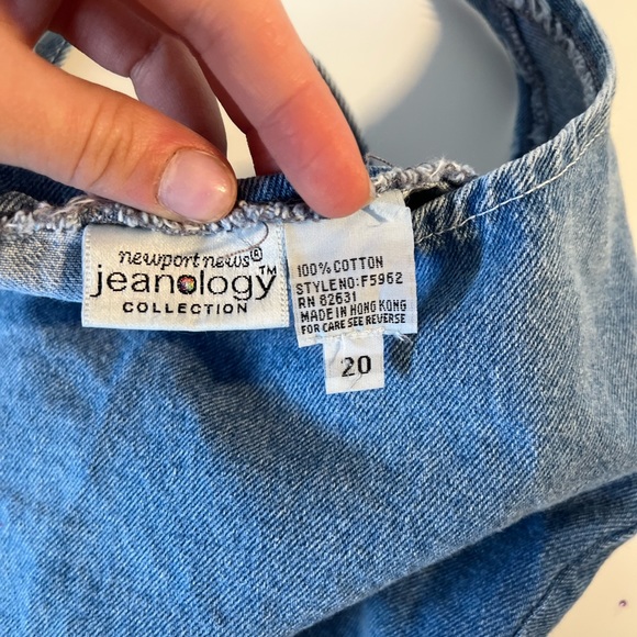 Vintage denim tie around top - Picture 6 of 6